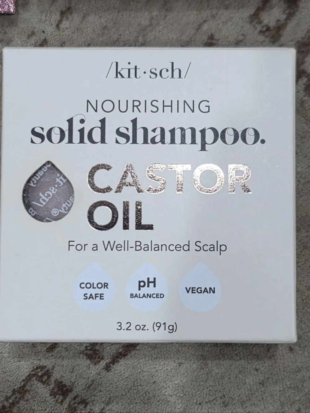 Kitsch Solid Shampoo & Conditioner Trio with Black & Blush Shampoo & Cond Bags